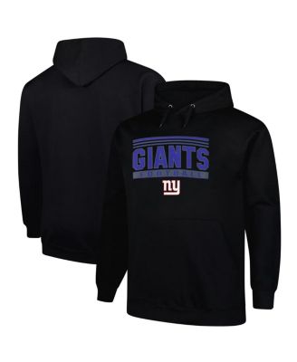 Fanatics - Men's Black New York Giants Big Tall Pop Pullover Hoodie