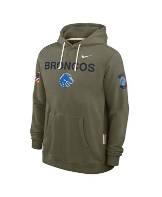 Men's Olive Boise State Broncos 2025 Military Appreciation Dri-FIT Hoodie