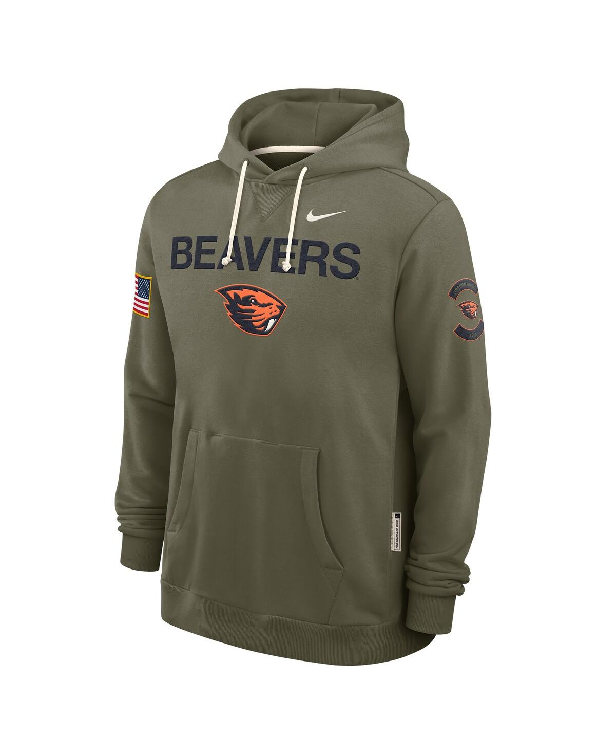 Nike Men's Olive Oregon State Beavers 2025 Military Appreciation Dri-fit Hoodie