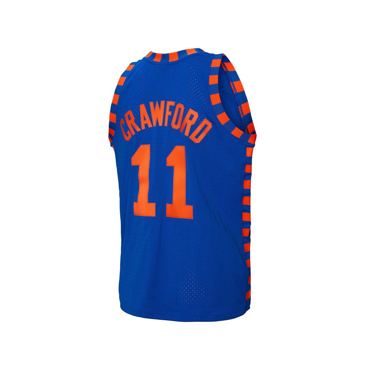 Мужской топ Mitchell & Ness Jamal Crawford Blue New York Knicks 2005/06 Hardwood Classics Swingman Jersey — фото 3