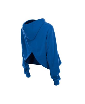 Women's Royal Golden State Warriors Glam Game Open Back Hoodie