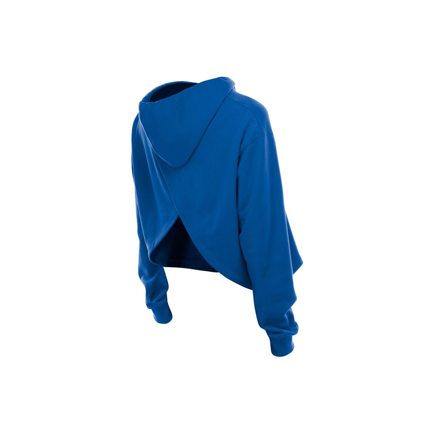 Women's Royal Golden State Warriors Glam Game Open Back Hoodie