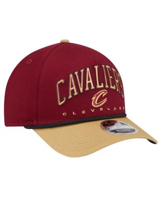 Men's Wine Cleveland Cavaliers Bold Arch COOLERA 9FORTY A-Frame M-Crown Adjustable Hat