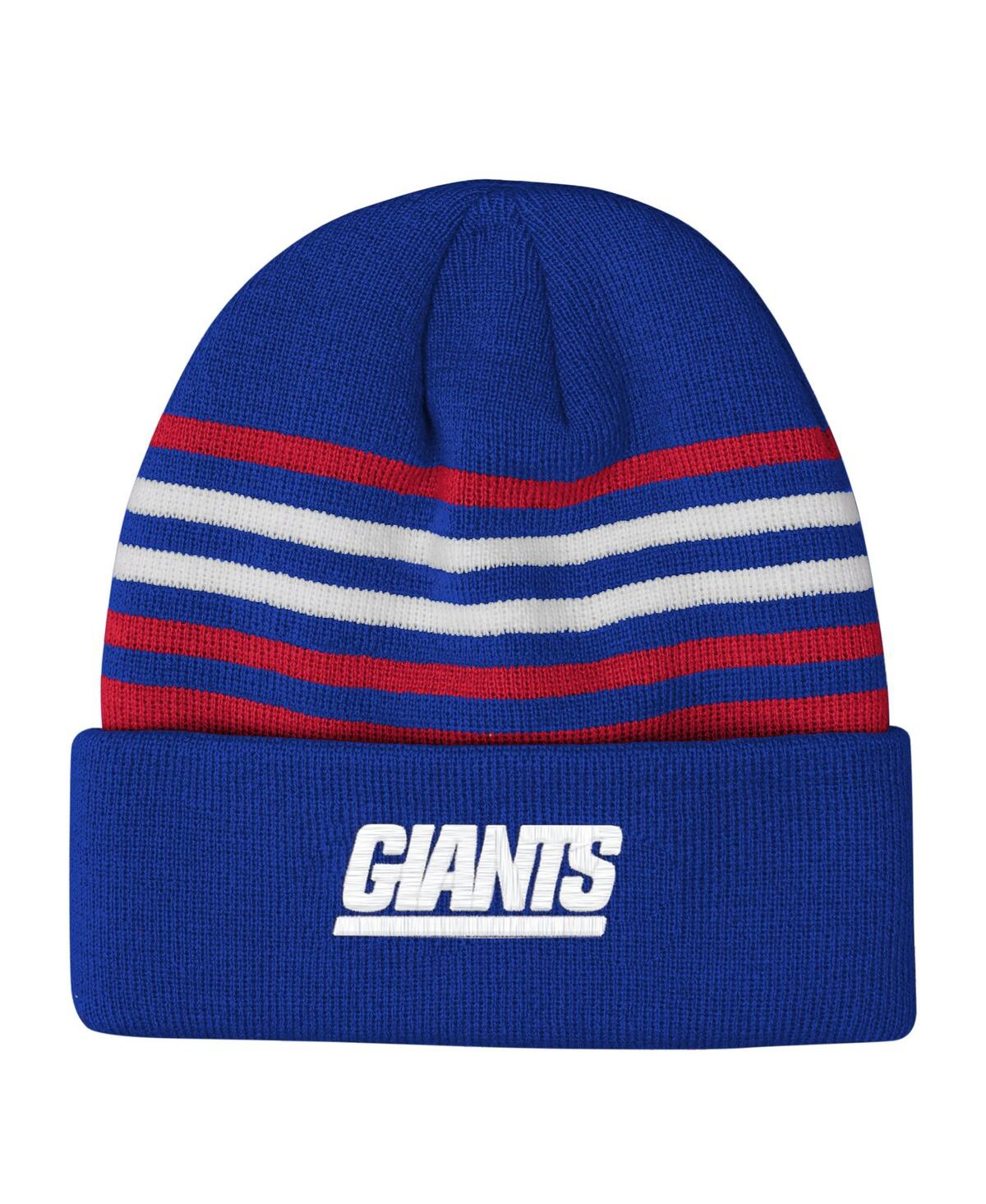 Outerstuff Big Boys And Girls Royal New York Giants Essentials Cuffed Knit Hat In Blue