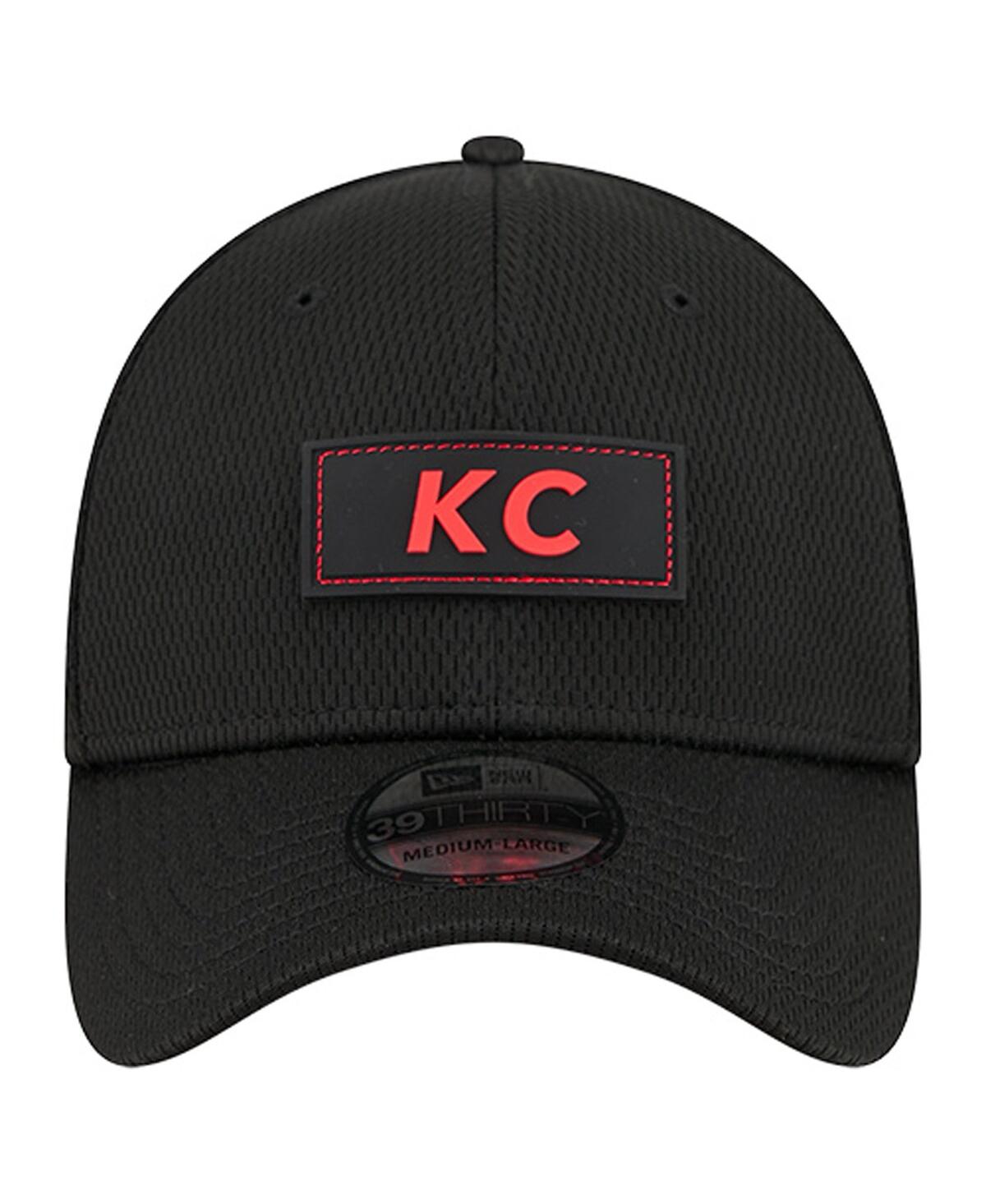 New Era Men's Black Kansas City Chiefs Scoreboard 39THIRTY Flex Hat