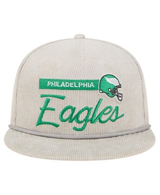 Men's Gray Philadelphia Eagles Cord Rope Corduroy 9FIFTY Snapback Hat