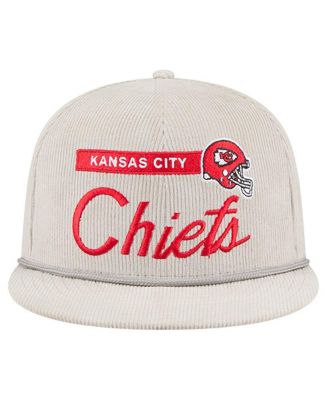 Men's Gray Kansas City Chiefs Cord Rope Corduroy 9FIFTY Snapback Hat