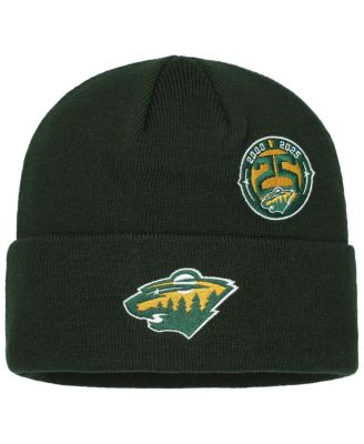 Mitchell & Ness - Men's Green Minnesota Wild 25th Anniversary Cuffed Knit Hat