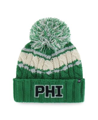 '47 Brand - Women's Kelly Green Philadelphia Eagles Emma Cuffed Knit with Pom Hat