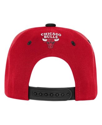 Big Boys and Girls Red/Black Chicago Bulls Two-Tone Snapback Hat