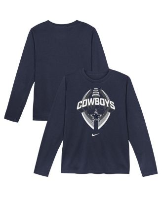 Preschool Navy Dallas Cowboys Primetime Legend Icon&nbsp;Long Sleeve Performance T-Shirt