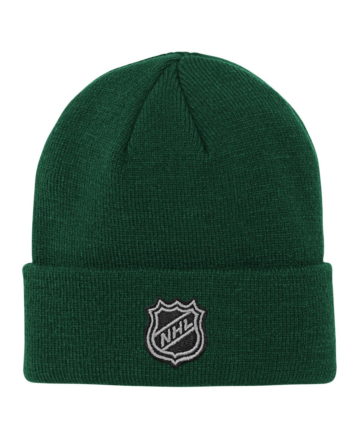 Outerstuff Big Boys and Girls Green Minnesota Wild 2.0 Essential Cuffed Knit Hat