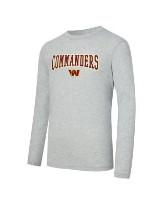 Men's 2-Piece Burgundy/Gray Washington Commanders Regulate Long Sleeve T-Shirt and Plaid Pant Set