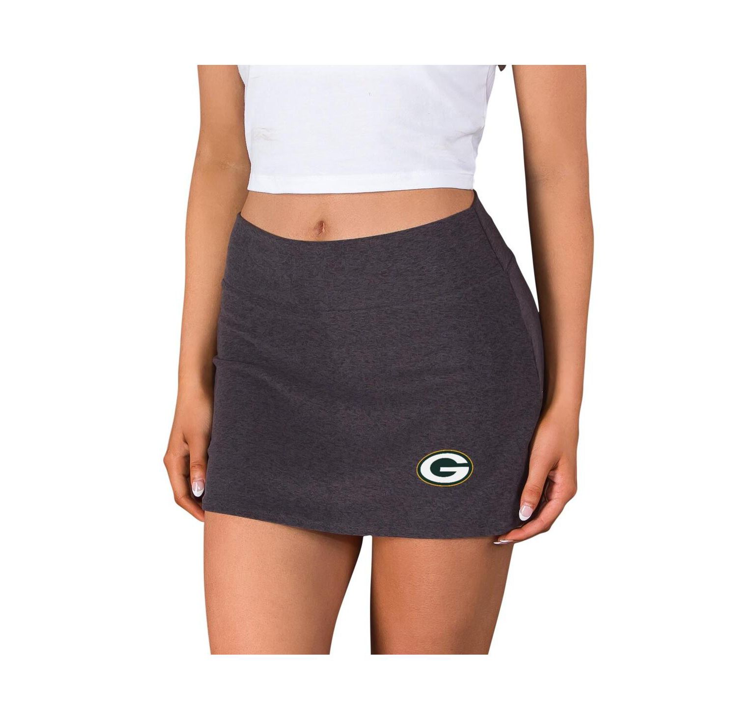 Women's Charcoal Green Bay Packers Centerline Knit Skort