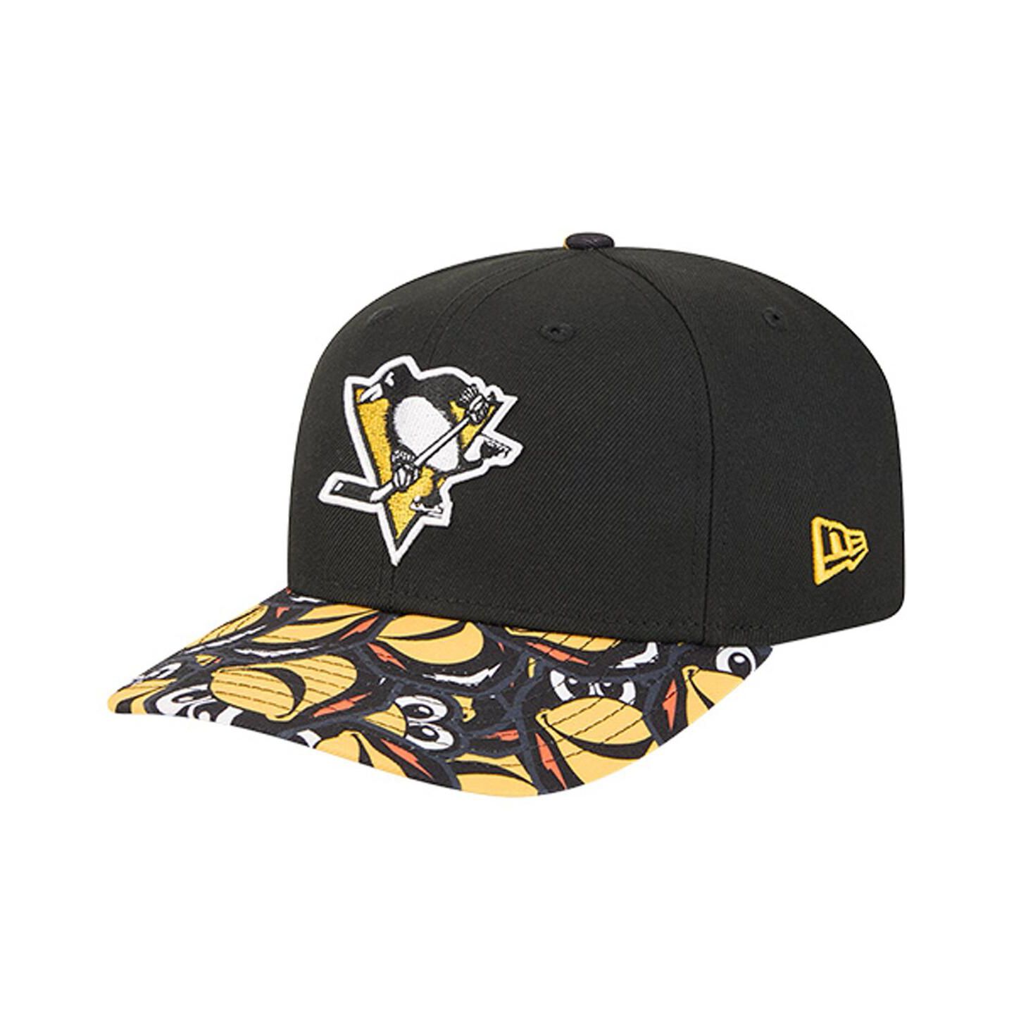 Мужские козырьки New Era Black Pittsburgh Penguins Mascot 9SEVENTY Adjustable Hat — фото 3