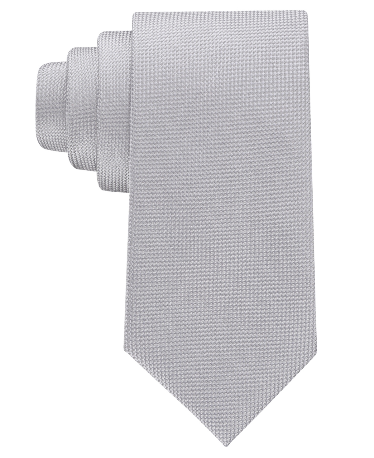 Calvin Klein Men's Georgia Solid Pattern Tie In Gray