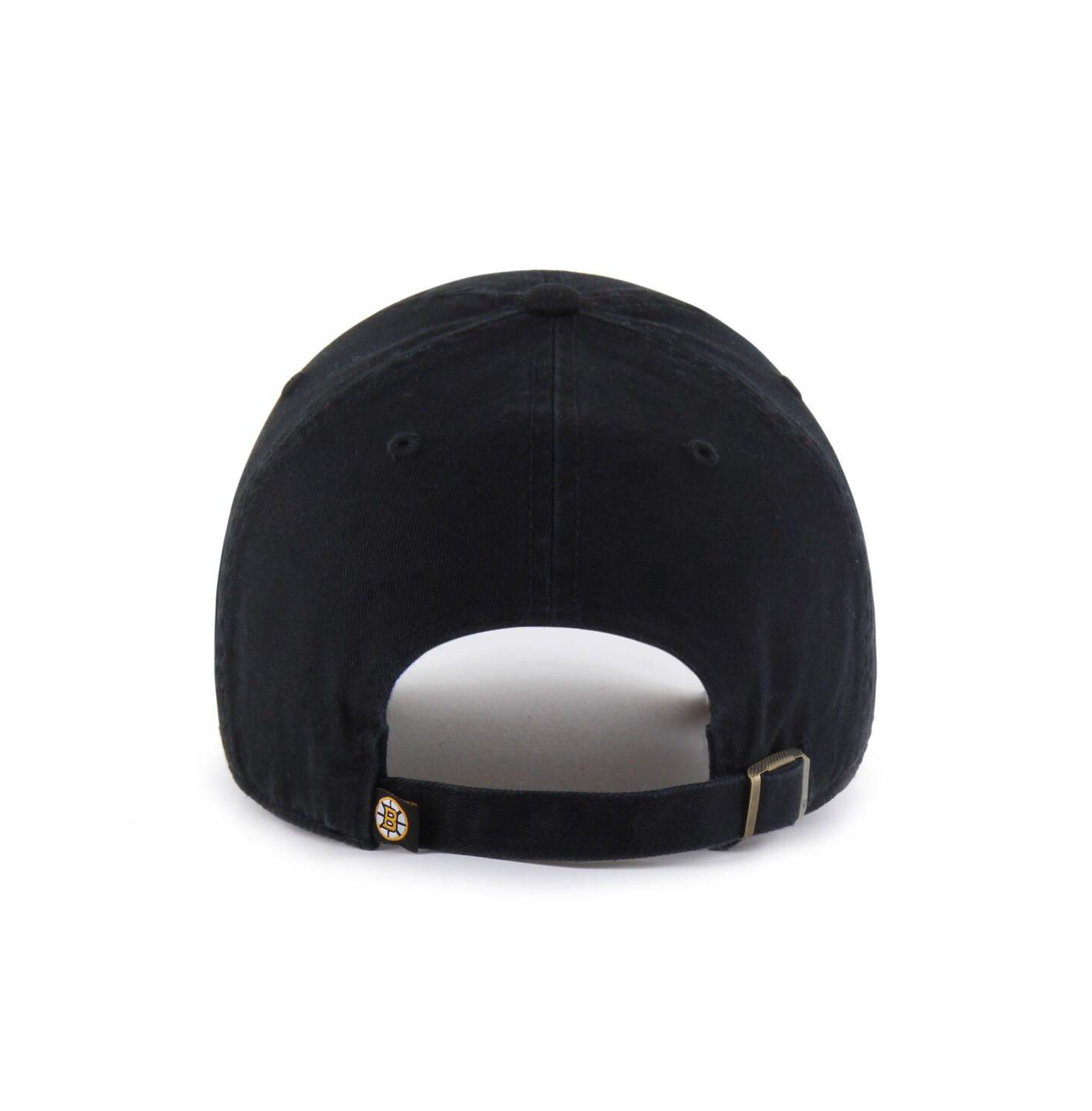Мужская кепка '47 Brand Black Boston Bruins Alternate Logo Clean Up Adjustable Hat — фото 2