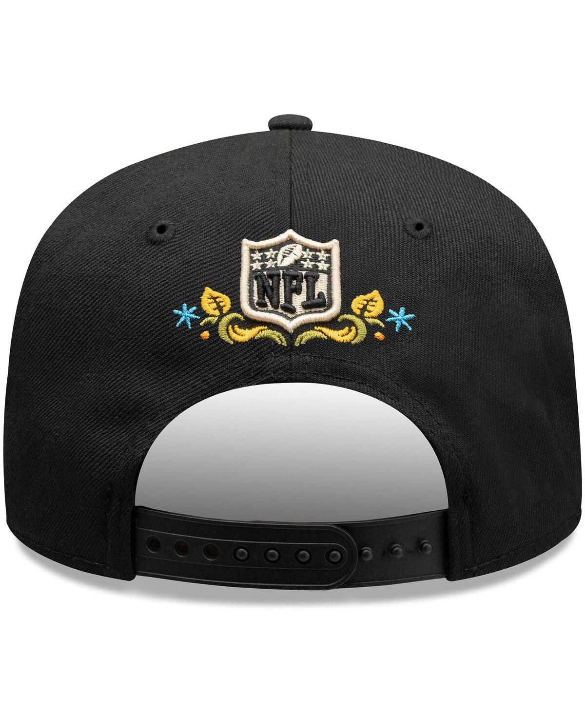 New Era Men's Black Miami Dolphins Hasta La Muerte 9seventy Adjustable Hat In Black