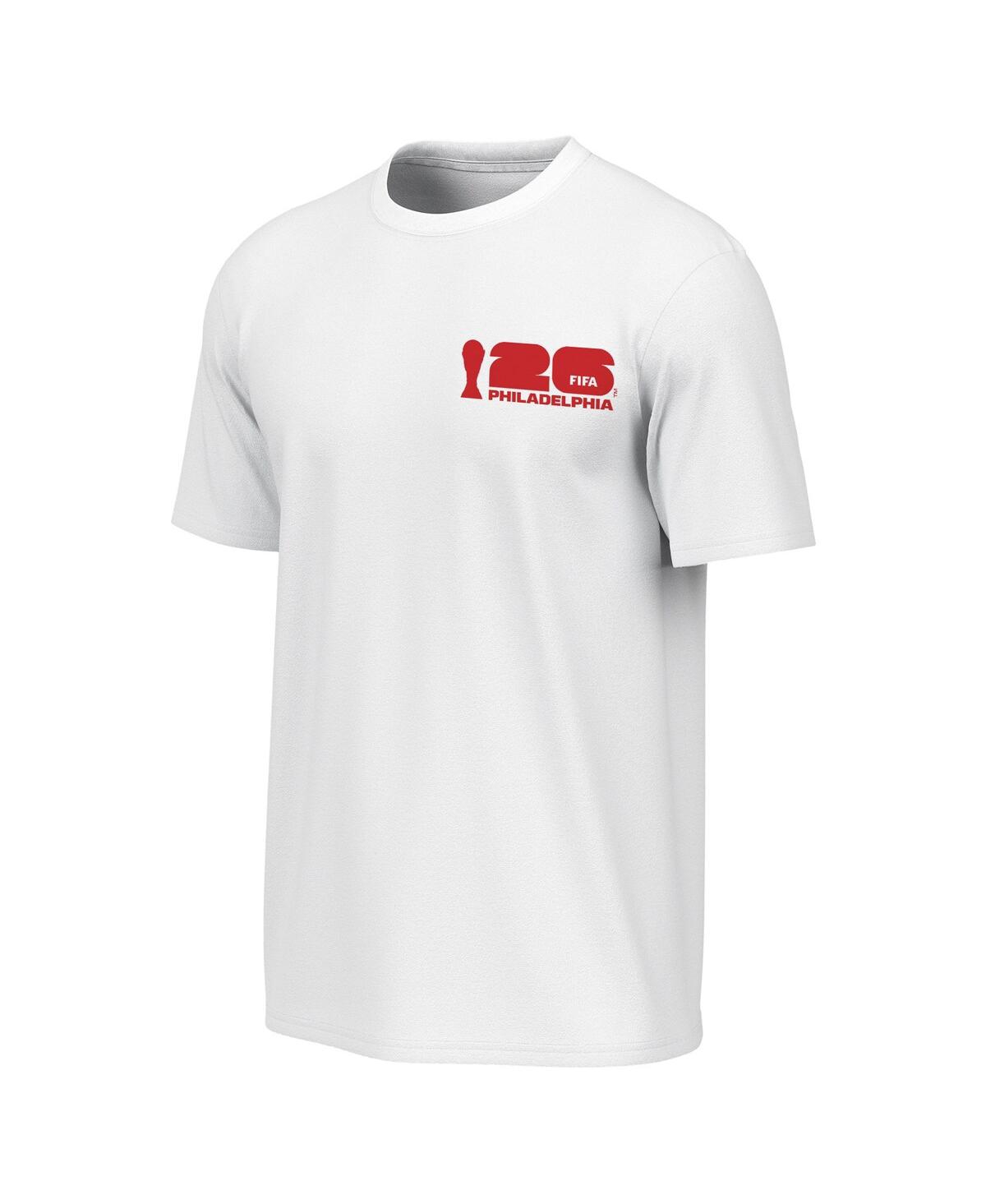 Outerstuff Men's White 2026 Fifa World Cup Philadelphia Host City Poster Graphic T-shirt In White