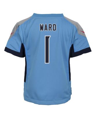 Baby Boys and Girls Cameron Ward Light Blue Tennessee Titans Team Player Game Jersey