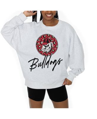 Women's Ash Georgia Bulldogs Premium Fleece Pullover Sweatshirt