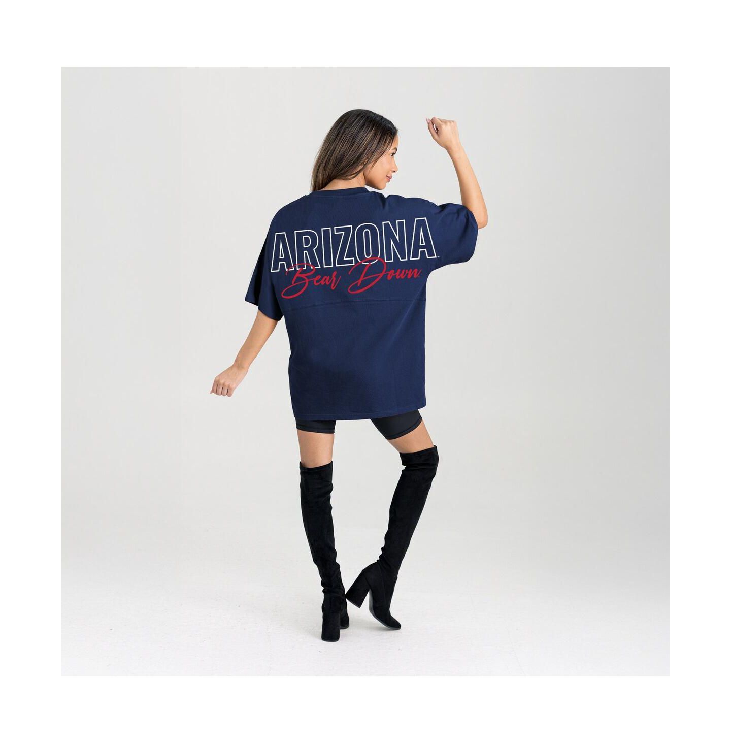Женская футболка Gameday Couture Navy Arizona Wildcats Oversized Back at Ya — фото 4