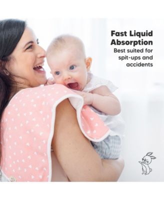 Kids 5pk Urban Burp Cloths, Organic Burping Cloth for Babies, Burp Rags