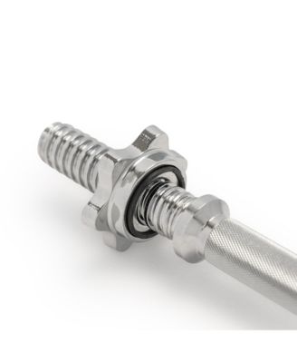 Standard 14” Threaded Chrome Dumbbell Bar Set with Star-Lock Collars