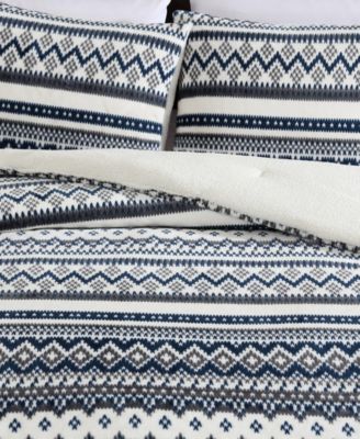 Shelton Fair Isle Plush 2-Pc. Comforter Set, Twin