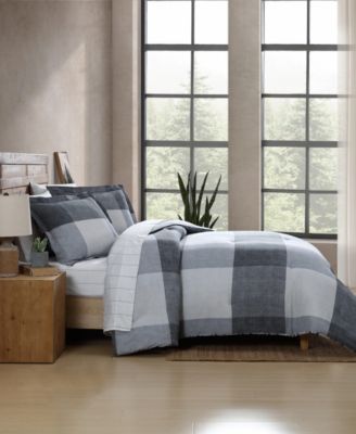 Oversized Plaid Reversible 7-Pc. Comforter Set, King