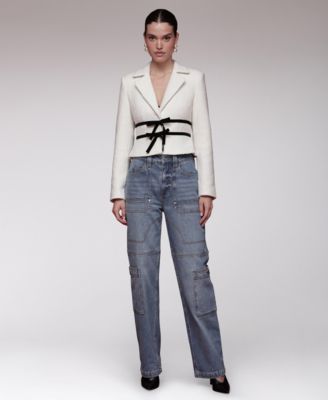 Women's Bow Detail Long-Sleeve Lady Jacket