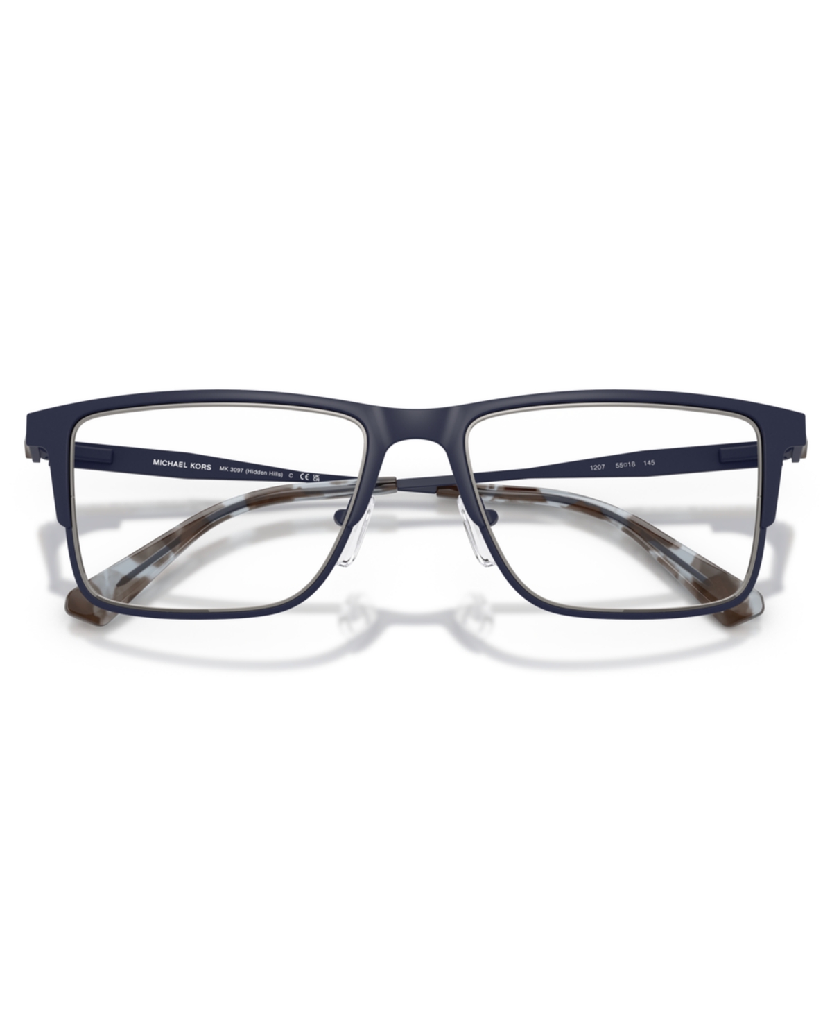 Michael Kors Men's Square Hidden Hills Eyeglasses