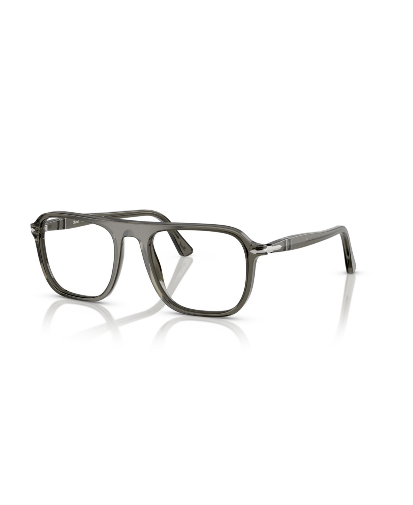Очки Persol Unisex Square Plastic PO3359V - Jacques Eyeglasses, цвет: Прозрачный синий джинсовый — фото 10