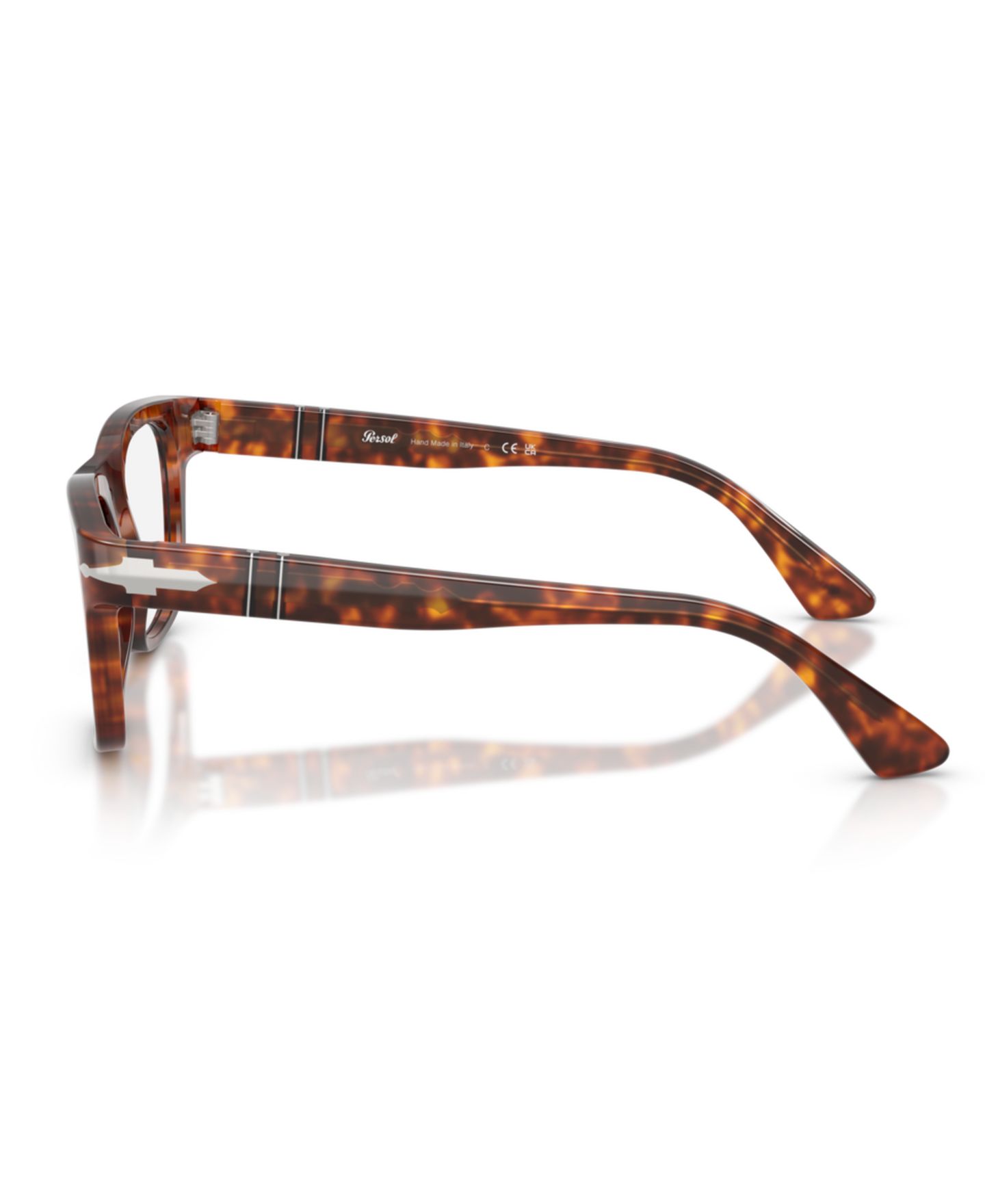 Очки Persol Unisex Square Plastic PO3389V - Cecil Eyeglasses, цвет: Гавана — фото 5