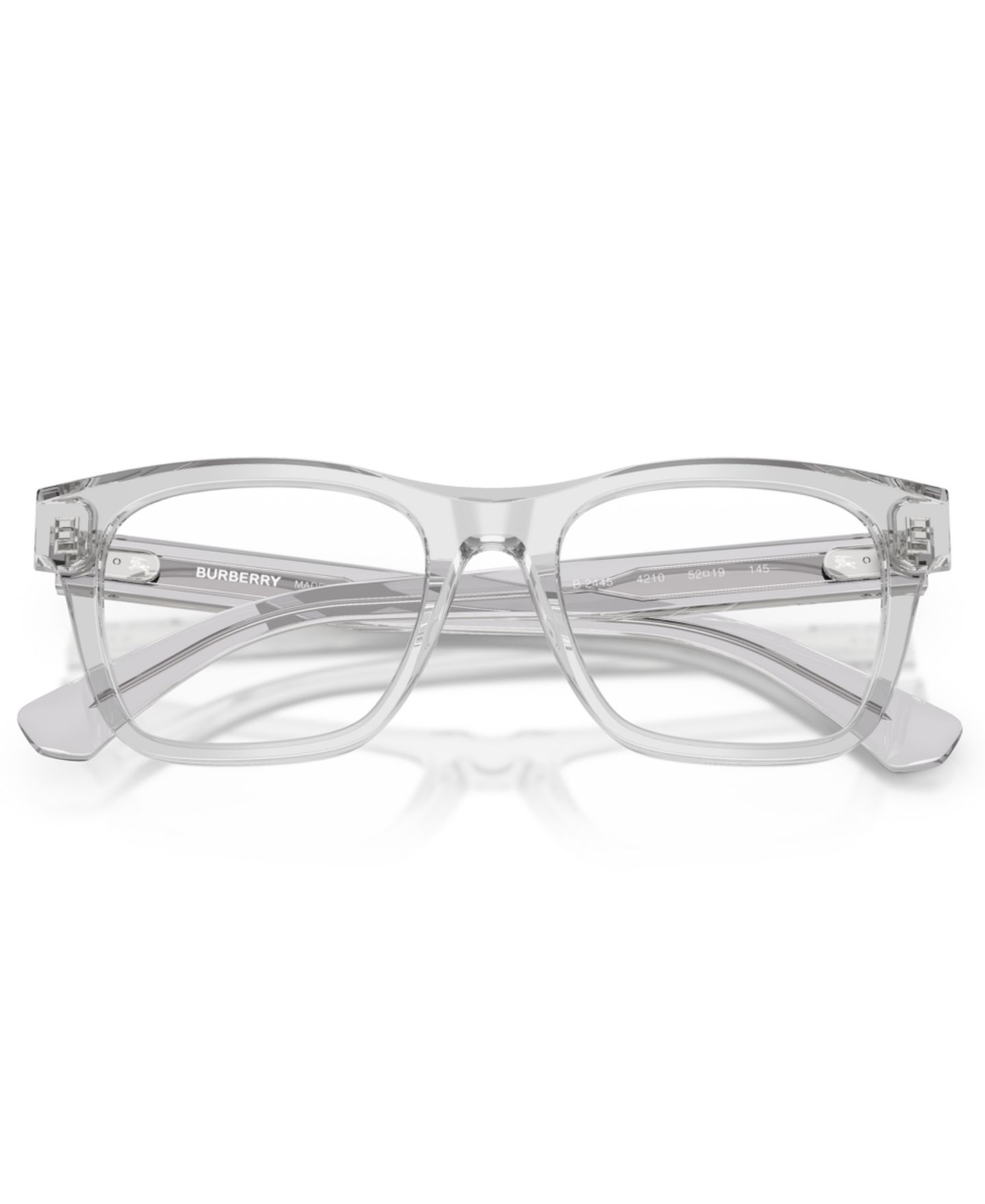Мужские очки Burberry Man Square Plastic BE2445 Eyeglasses, цвет: Серый — фото 5