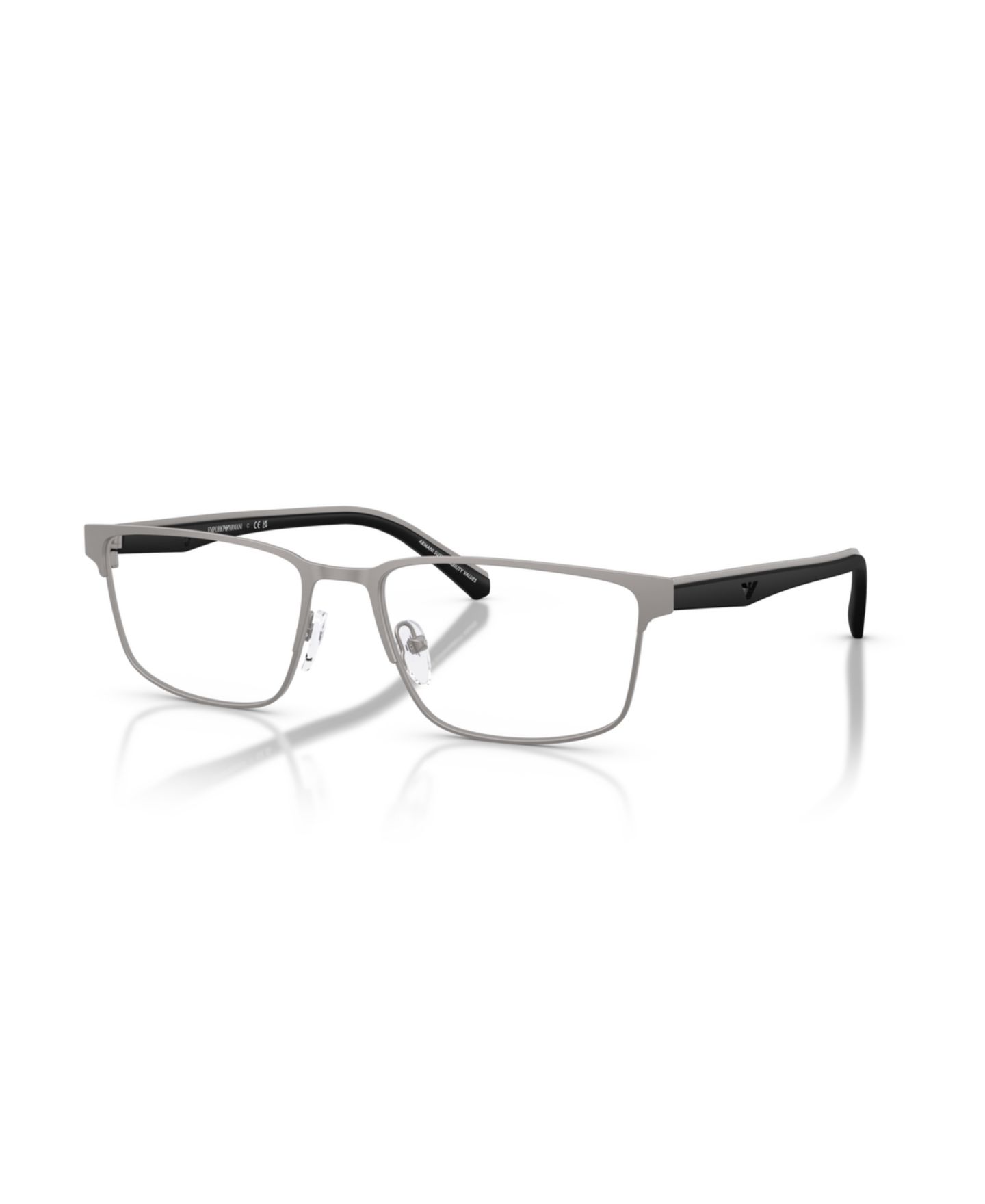 Мужские очки Emporio Armani Man Rectangle Metal EA1175 Eyeglasses, цвет: Графитовый — фото 1
