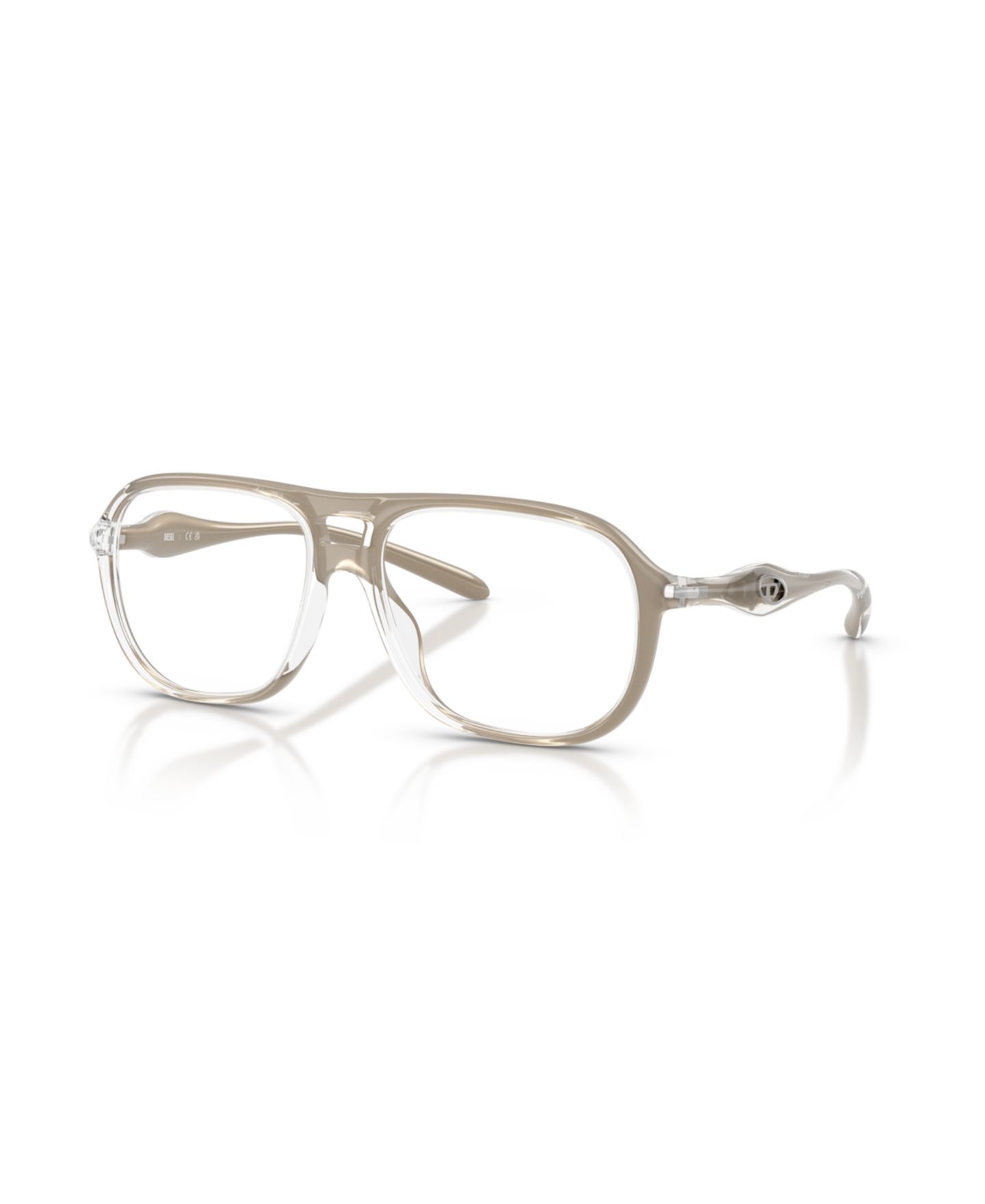 Очки Diesel Unisex Oval Plastic DL6008U Eyeglasses, цвет: Зелёный — фото 1