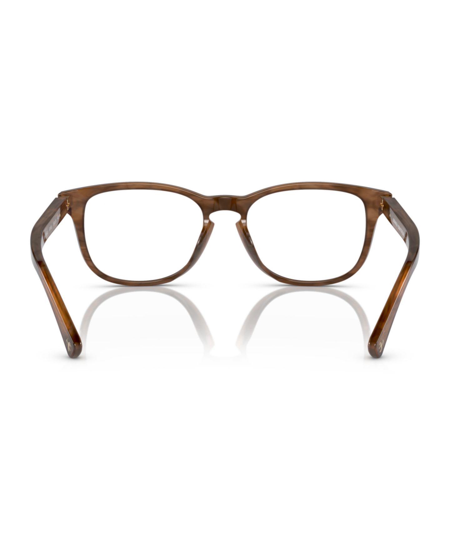 Мужские очки Brooks Brothers Man Round Plastic BB2060U Eyeglasses, цвет: Коричневый — фото 4