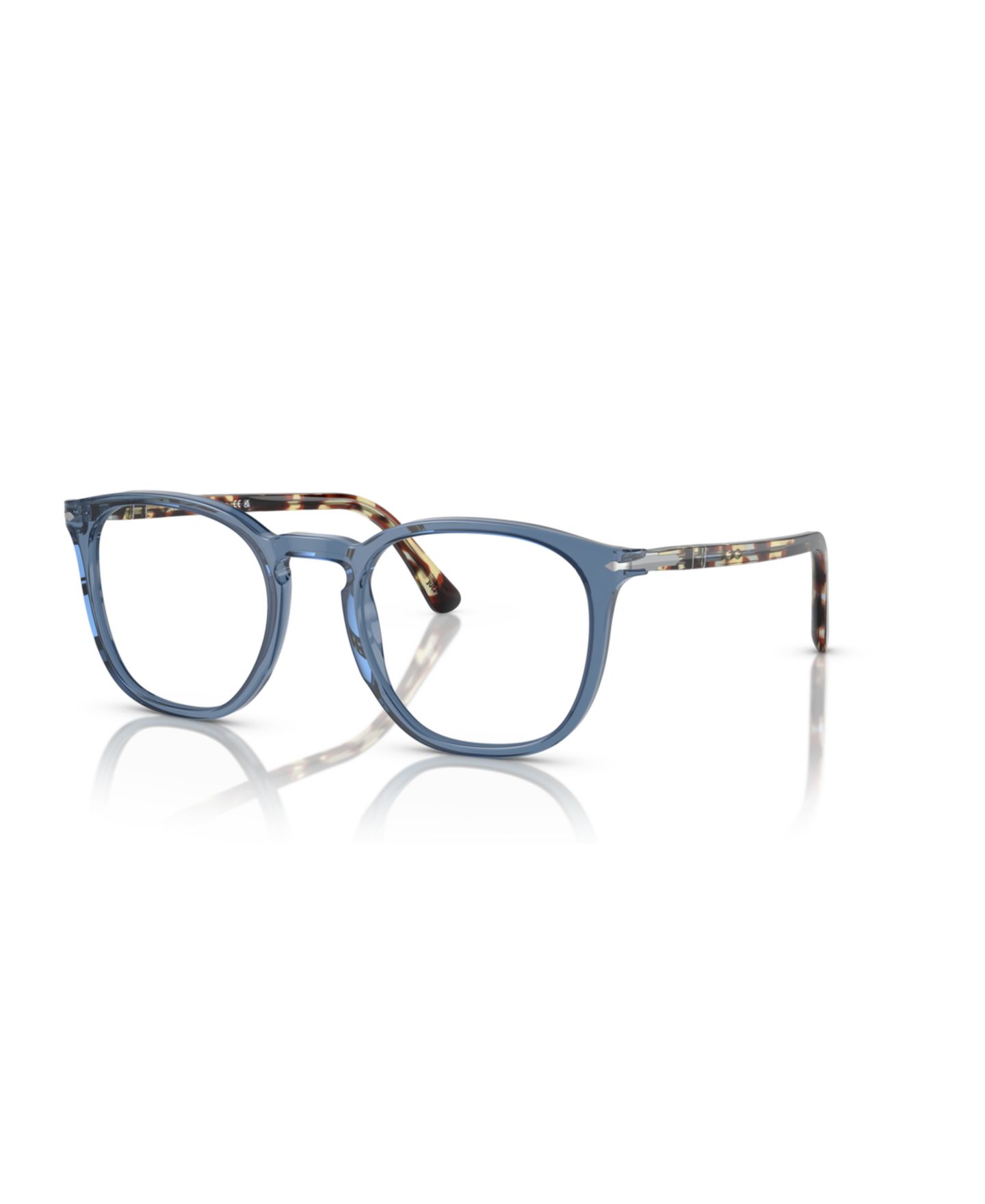 Очки Persol Unisex Panthos Plastic PO3318V Eyeglasses, цвет: Прозрачный тёмно-синий — фото 6