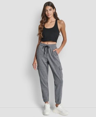 Women's Studded-Logo Cargo Joggers