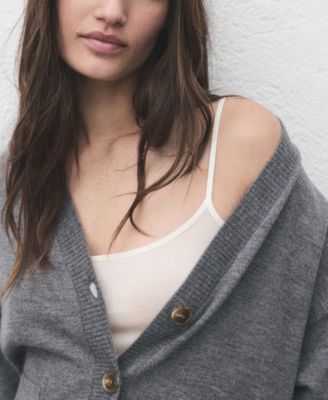 Women's Pockets V-Neck Cardigan