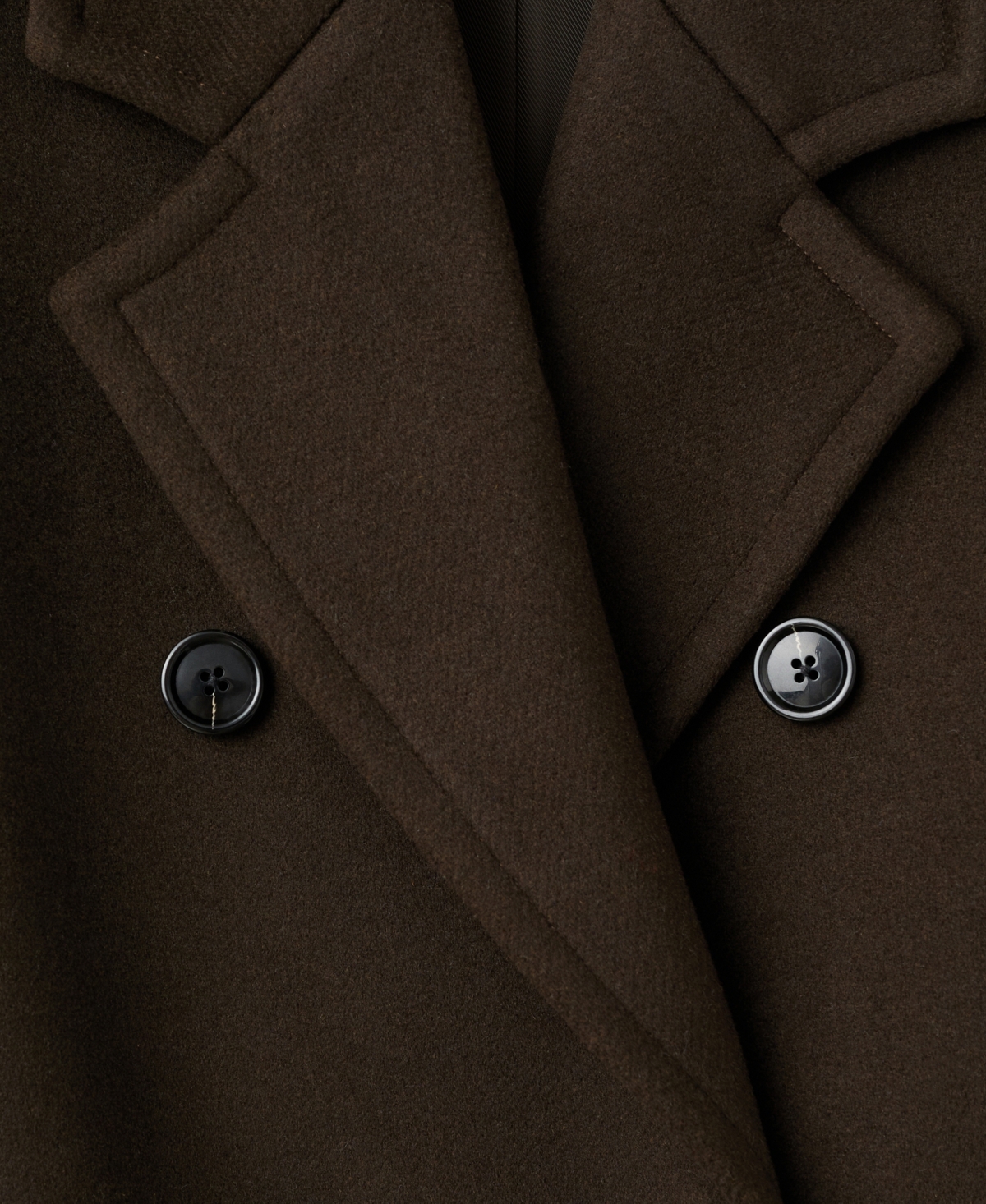 Mango Women's Double-breasted Wool Coat In Brown