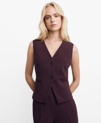 MANGO - Women's Slim-Fit Suit Vest