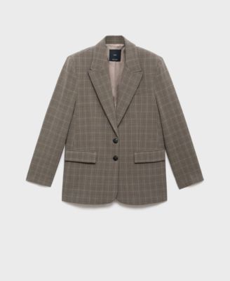Women's Check Suit Blazer