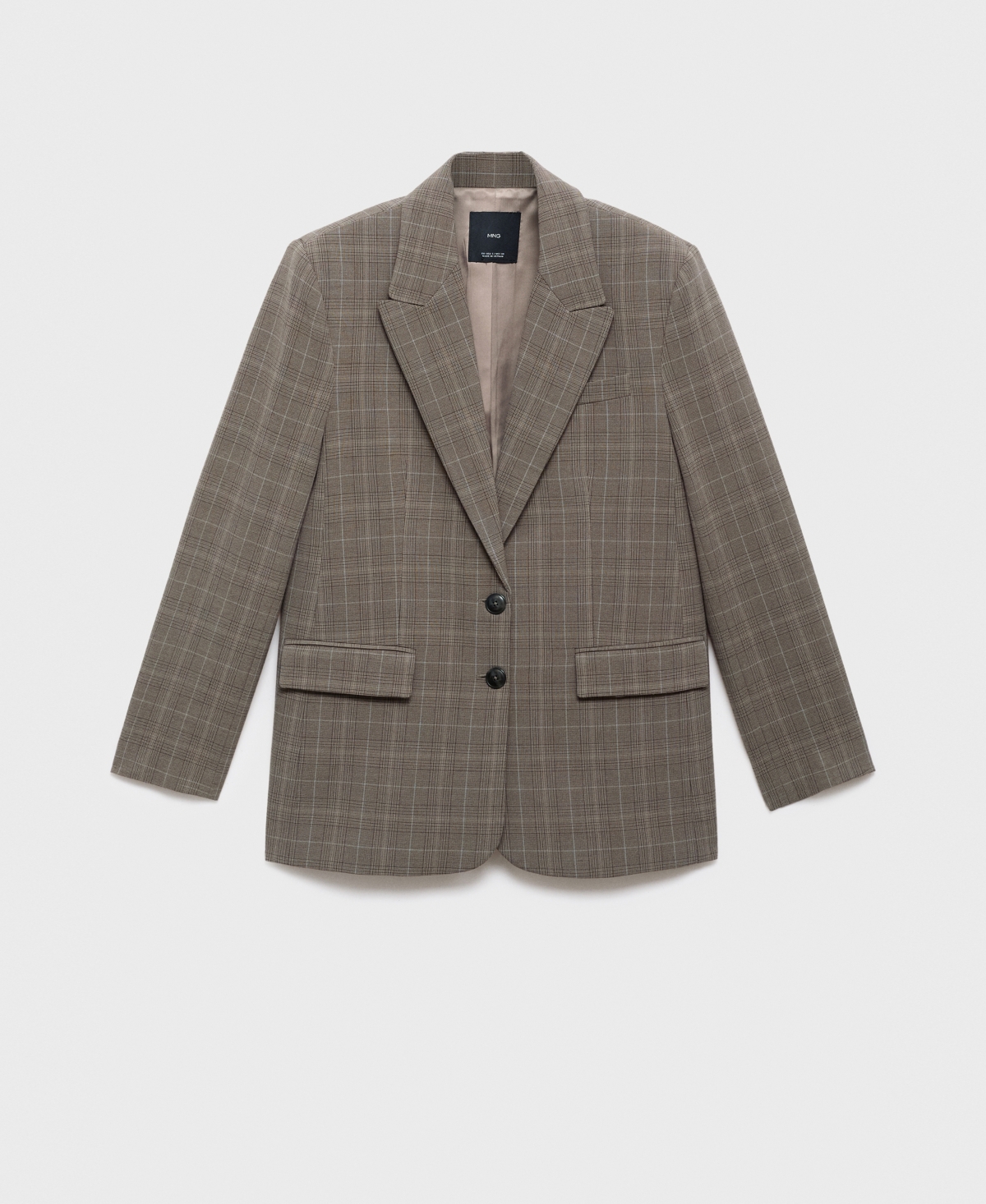 Mango Women's Check Suit Blazer