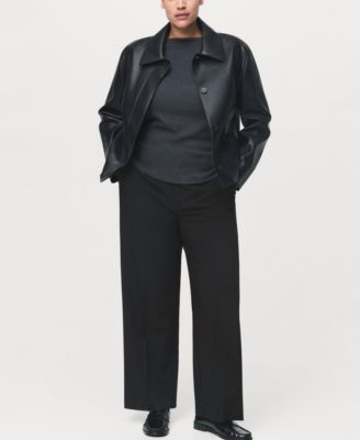 Women's Mid-Rise Cropped Straight-Leg Pants