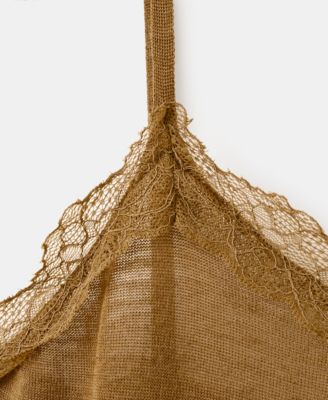 Women's Wool-Blend Lace Top