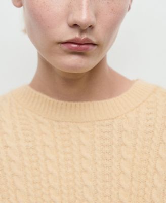 Women's Flared Sleeves Cable-Knit Sweater