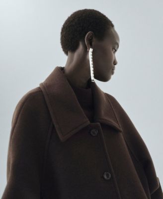 Women's Buttoned Wool Coat