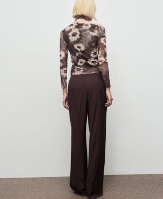 Women's Floral Scarf T-Shirt